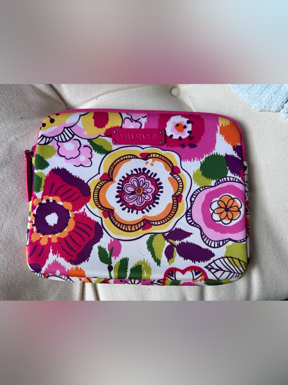 Vera Bradley Bright Floral neoprene iPad case